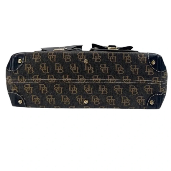 Dooney & Bourke Vintage Shadow Mono Canvas Anniversary Signature Satchel - Picture 6 of 15